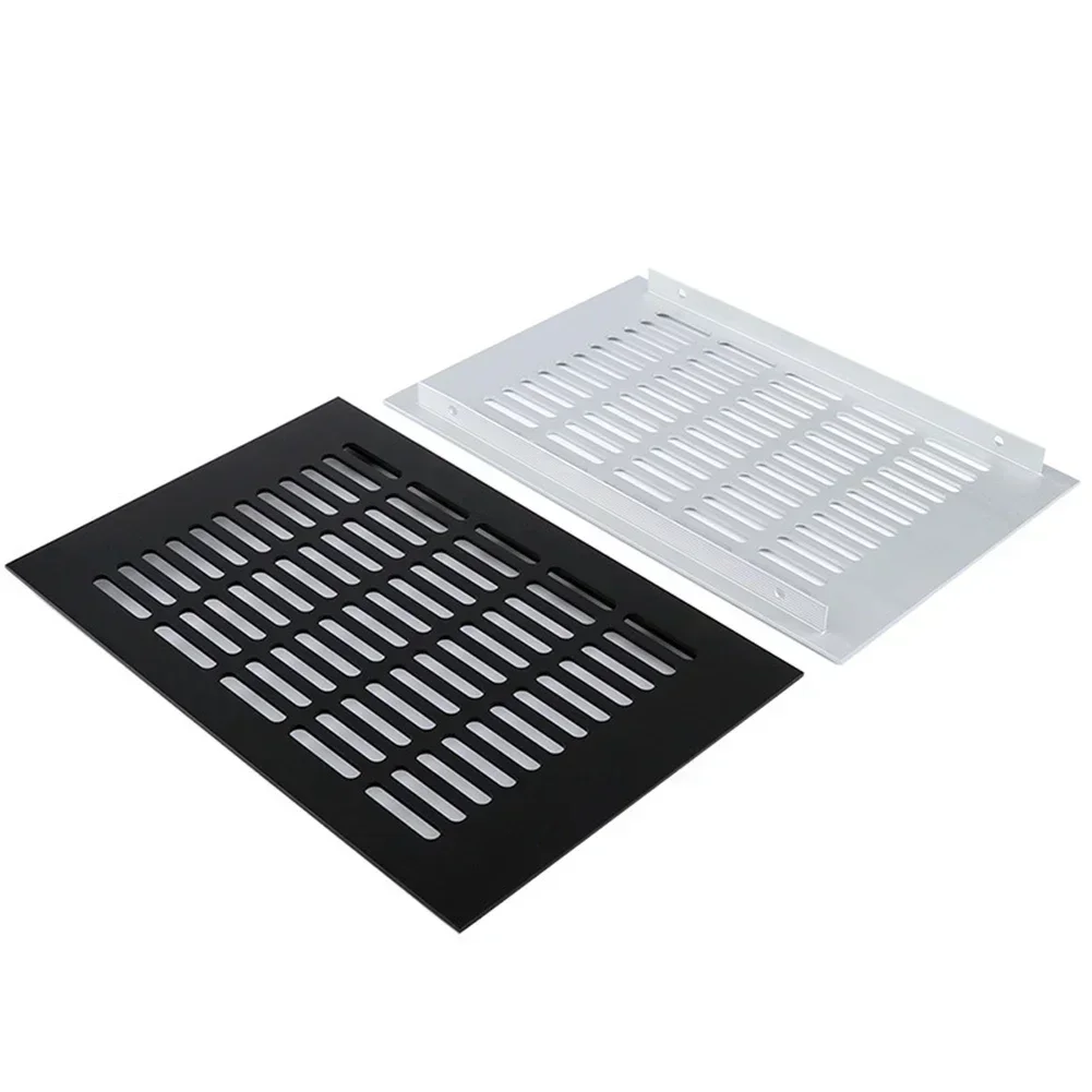 Ventilation Grille Aluminum - 200 mm Lüftungsabdeckung, rechteckiges Lüftungsgitter, Kleiderschrank,
