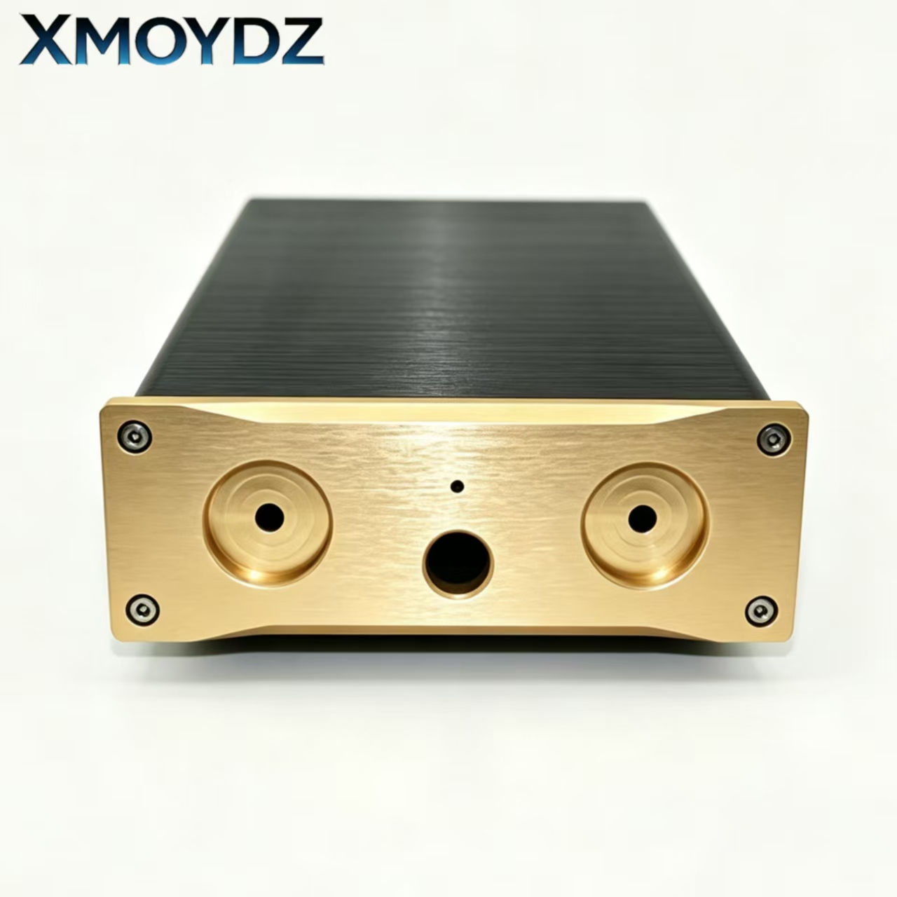 Speaker Enclosure - Vollaluminium-Verstärkergehäuse mit Goldplatte, Vorverstärker, Kopfhörerverstärker, Endstufengehäuse