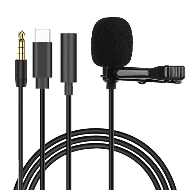 Microphone Capsule - 1,5 m Mini Tragbare Lavalier-mikrofon Kondensator