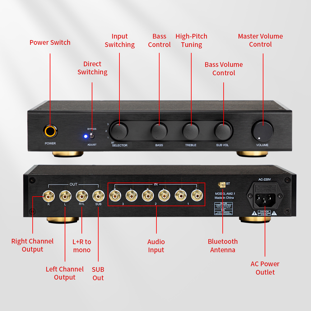 Pcm5102 - YJCO Audiophiler Class-A 2.1-Kanal-Vorverstärker Ne5532 Hifi