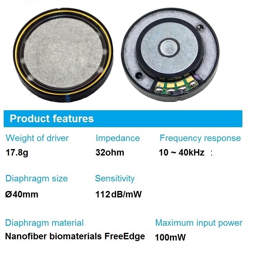 Hifi Full Range Unit 40mm Kopf – Diy Headphone Bewertung und Preis